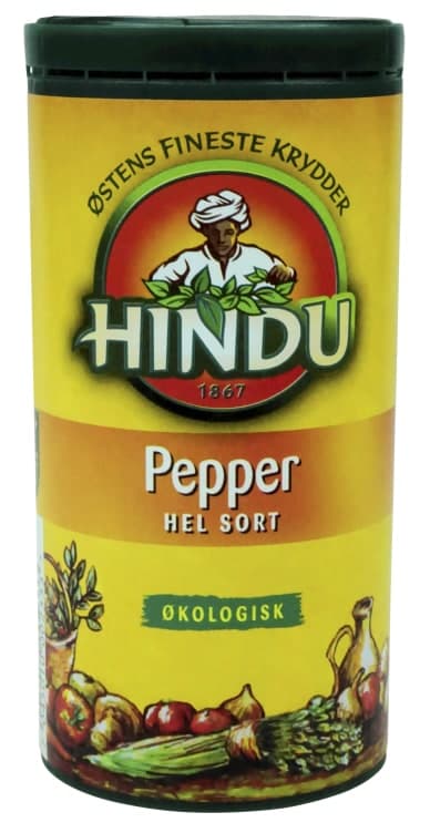 Pepper Sort Hel Økologisk 89g Hindu boks