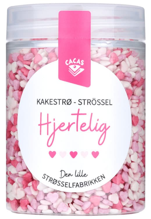 Kakestrø Hjertelig Minihjerter 75g Cacas