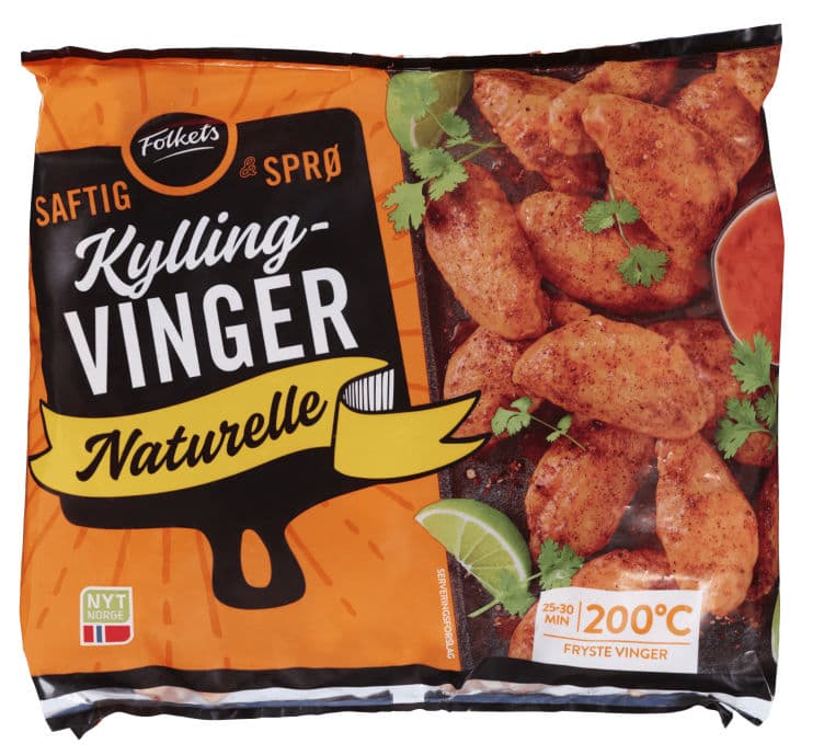 Kyllingvinger Naturell ca 1,2kg Folkets