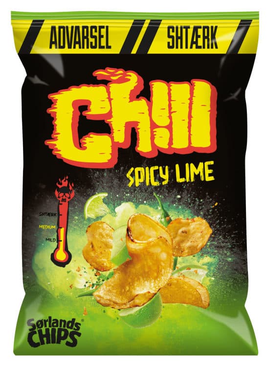 Sørlandschips Chill Spicy Lime 150g