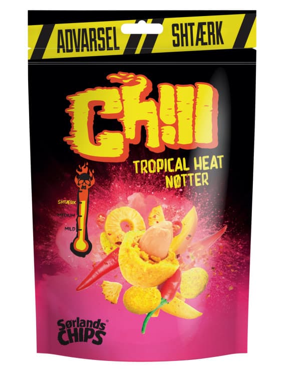 Chill Chilinøtter Tropical Heat 130g Sørlandschips
