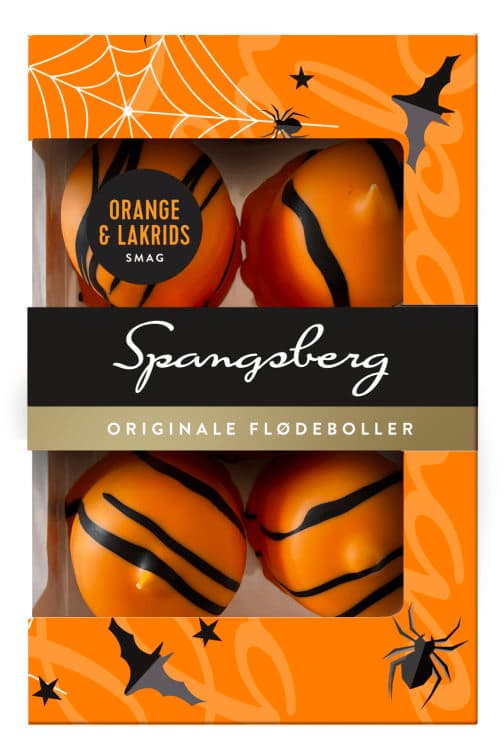 Flødeboller Appelsin og Lakrids 124g United Bakeries