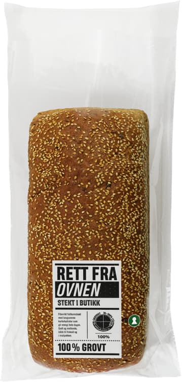 100% GROVBRØD Rett fra ovnen 750 g Kløverbakeriet
