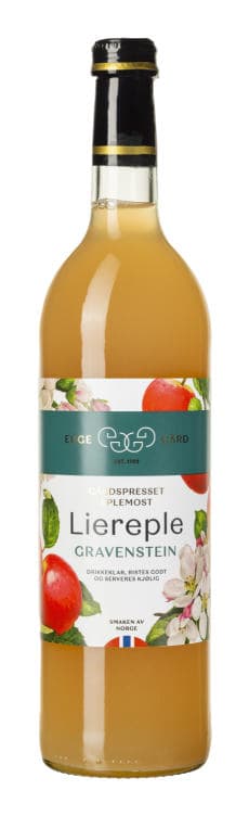 Eplemost Gravenstein Liereple 750ml Egge Gård