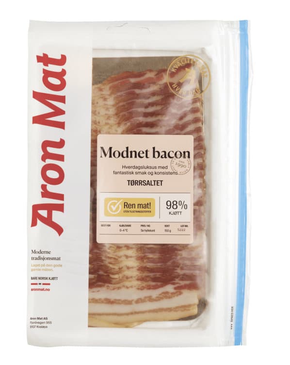 Bacon Tørrsaltet Langtidsmørnet 150g Aron Mat