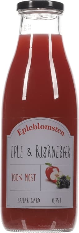 Eplemost Eple&Bjørnebær 750ml Epleblomsten