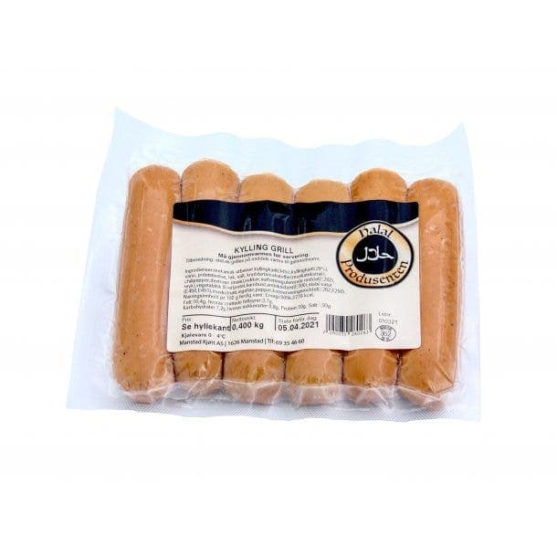 Grillpølse kylling halal 400 g 400 g