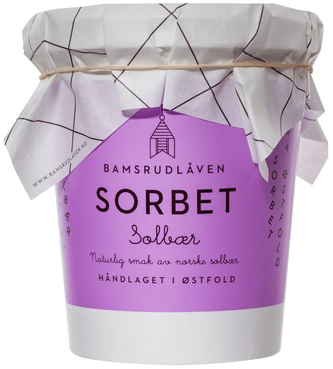 Solbærsorbet 500ml Bamsrudlåven