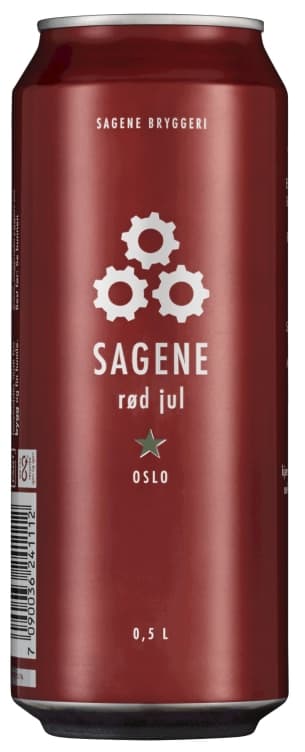Sagene Rød Jul 500ml boks