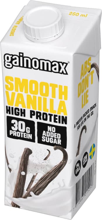 High Protein Shake Vanilje 250ml Gainomax