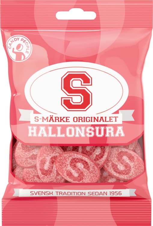 S-Märke Hallonsura 80g Candy People