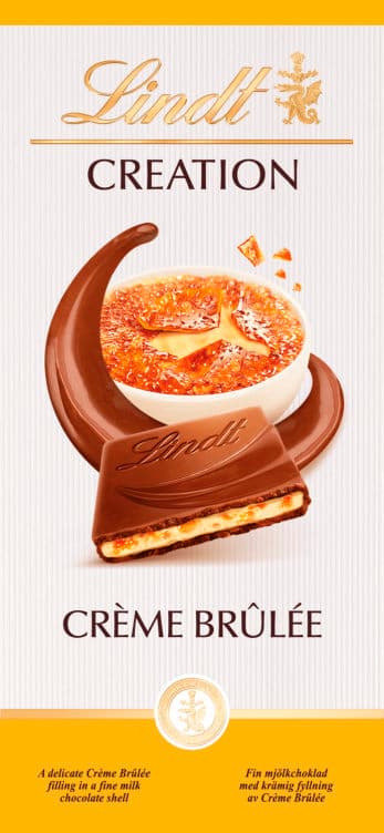 Lindt Creation Creme Brulee Melkesjokolade 150g