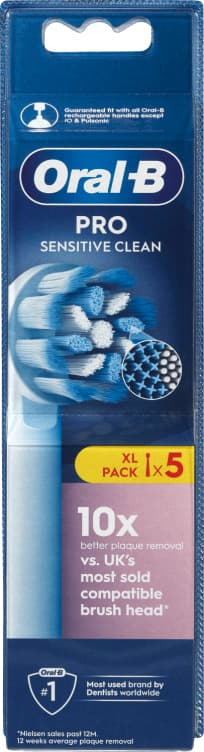Oral-B Børstehoder Pro Sensitive Clean 5stk