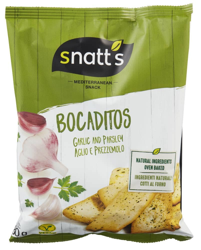 Brødsnacks Hvitløk og Persille 80g Snatt's