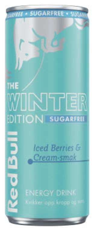 Red Bull Winter Edition Sukkerfri 473ml boks