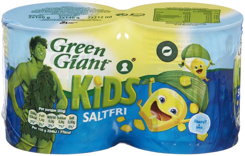 Green Giant Kids 2x60 gr, 320 g