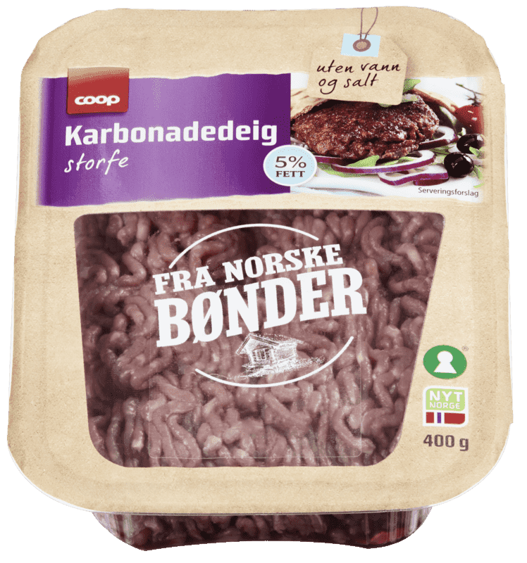 Coop Karbonadedeig 5% 400g 400 g