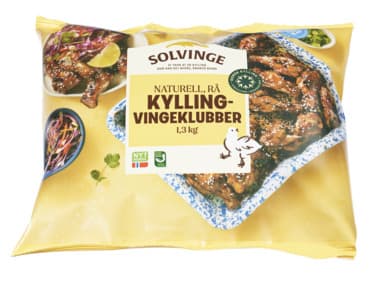 Kylling Vingeklubber 1,3kg Solvinge