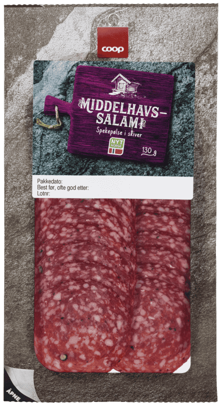 Coop Middelhavssalami 130g
