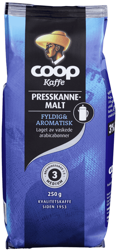 Coop Presskannekaffe Blå 250g