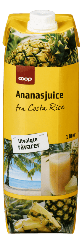 Costa Rica Ananasjuice 1l Coop