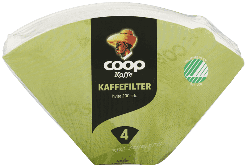 Coop Kaffefilter 4/200stk