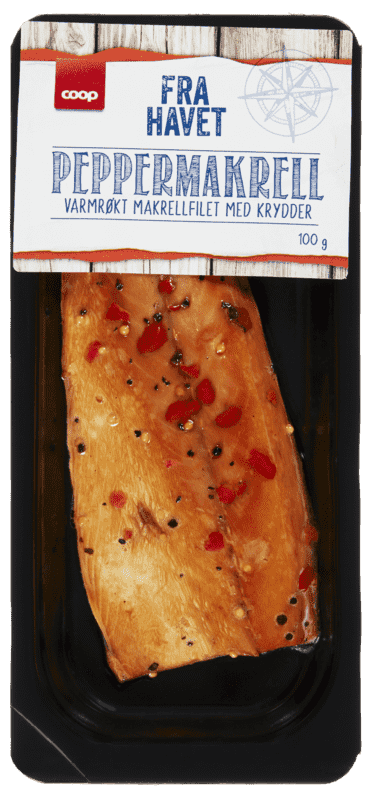 Coop Varmrøkt Peppermakrell FV 100g
