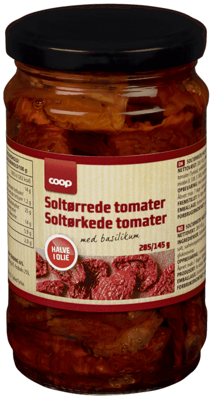 Coop Soltørket Tomat Halve 285g