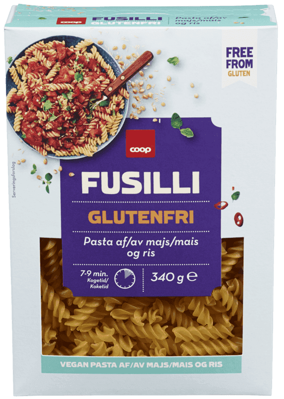 Fusilli Glutenfri 340g Coop