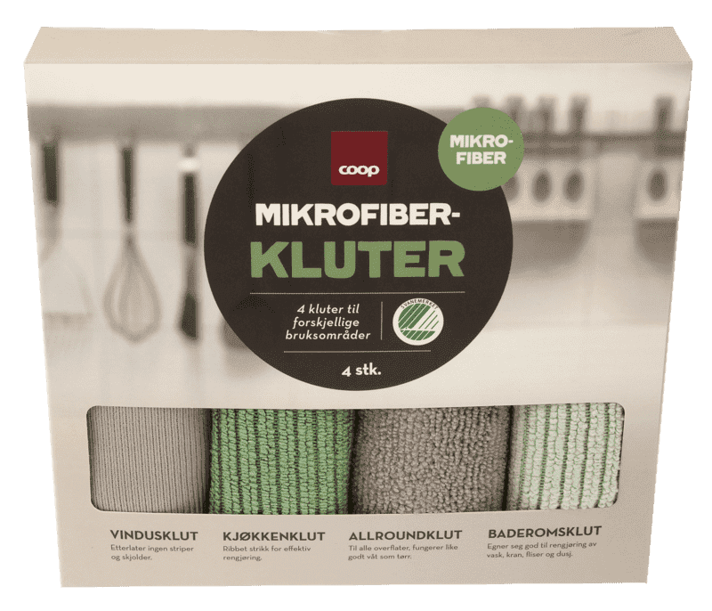 Coop Mikrofiberkluter 4pk