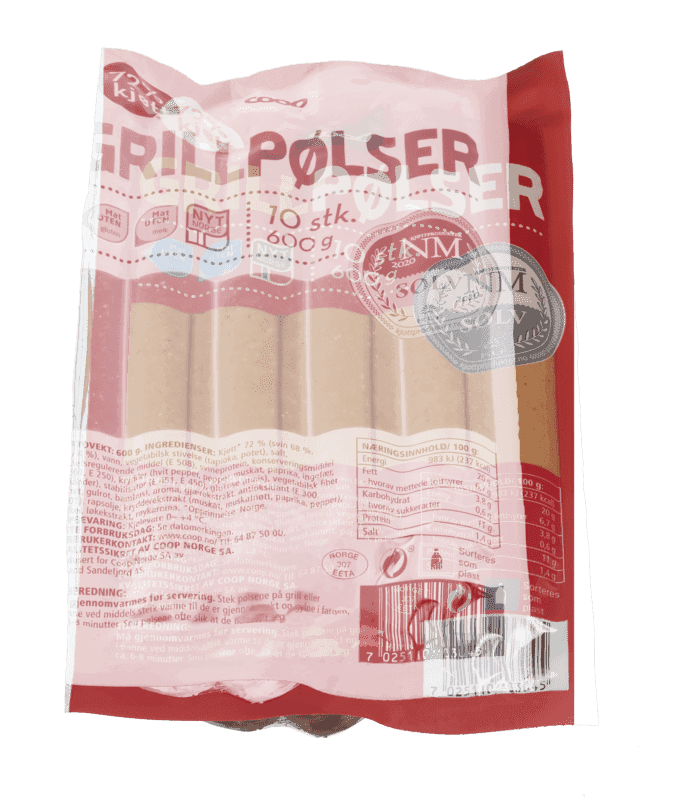 Coop Reale Grillpølser 600g