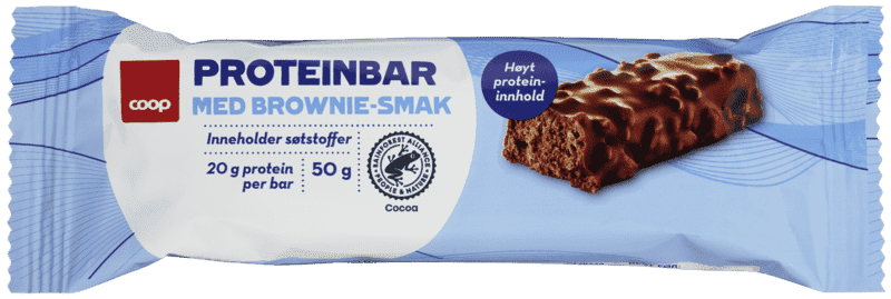 Coop Crispy Brownie Proteinbar 50g