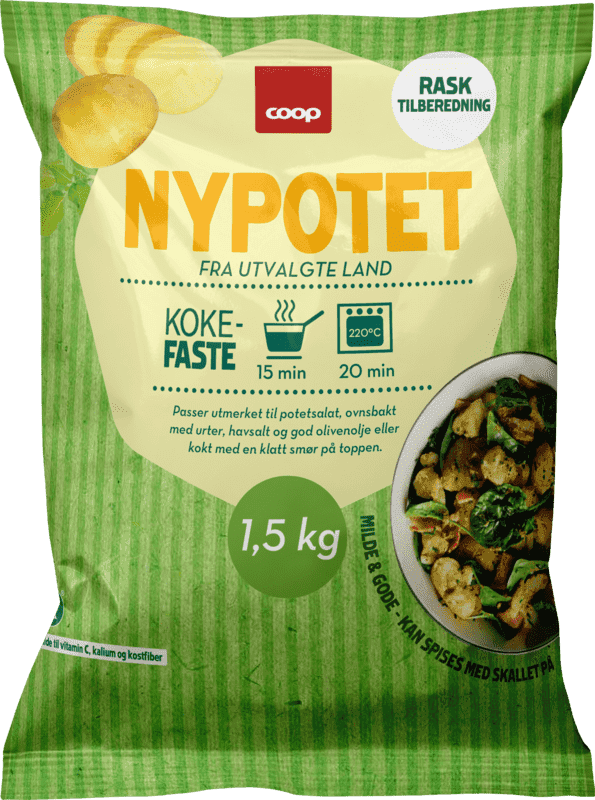 Potet Ny Importert Kokefast 1,5kg Coop