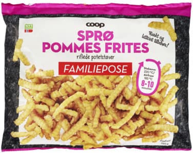 Sprø Pommes Frites 750g Coop