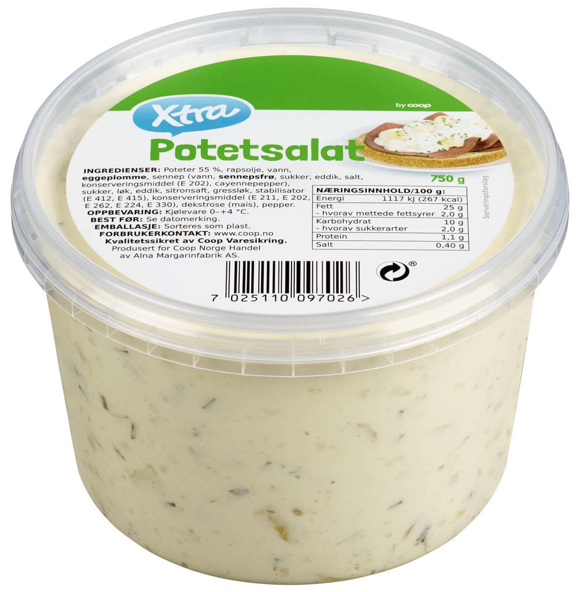 X-tra Potetsalat 750g
