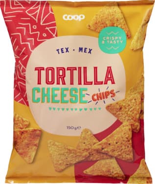 Tortilla Chips Cheese 150g Coop