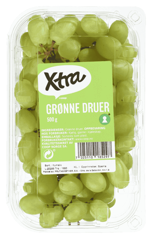 Grønne Druer 500g X-tra