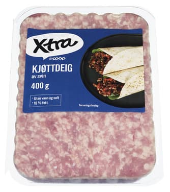 Svinedeig 18% Fett 400g X-tra