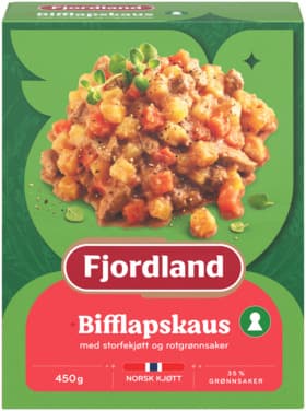 Fjordland Bifflapskaus Storfekjøtt og Rotgrønnsaker 450g