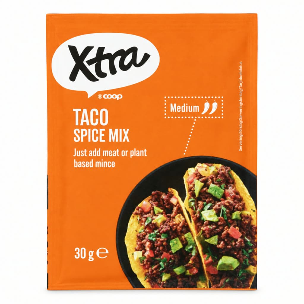 Taco Spice Mix Medium 30g X-tra