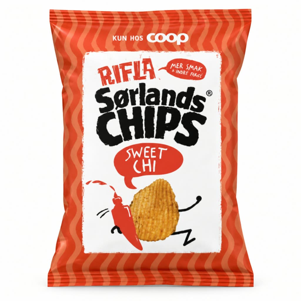 Rifla Sørlandschips Sweet Chili 170g