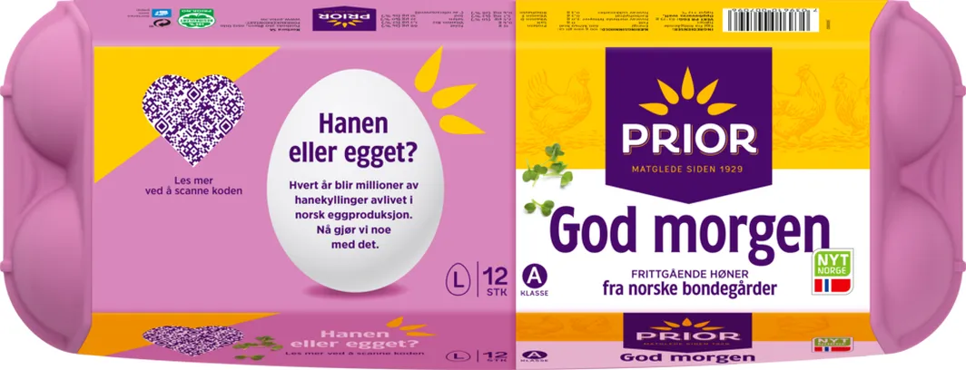Prior God Morgen Egg 12 L 12 stk