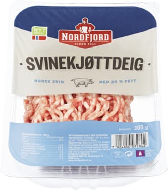 Svinekjøttdeig 20% 300g Nordfjord
