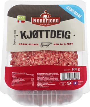 Kvernet Deig av Storfe 14% 600g Nordfjord