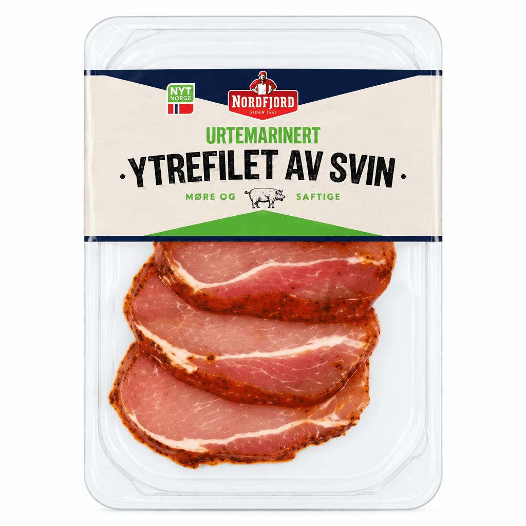Urtemarinert Ytrefilet av Svin 400g Nordfjord