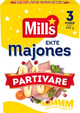 Mills Ekte Majones 1/3 Pall (252x495g Sjaktel)