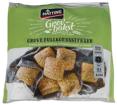 Grove Fullkornstykker 520g Hatting