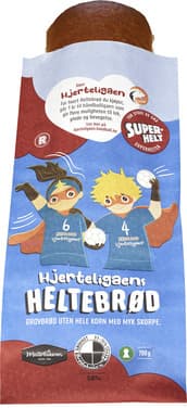 Heltebrød Hjerteliga 700g Superhelt