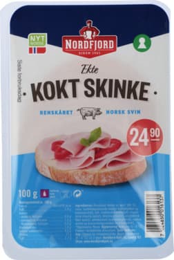 Kokt Skinke Oppskåret 100g Nordfjord