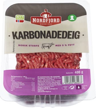 Karbonadedeig 5% 400g Nordfjord